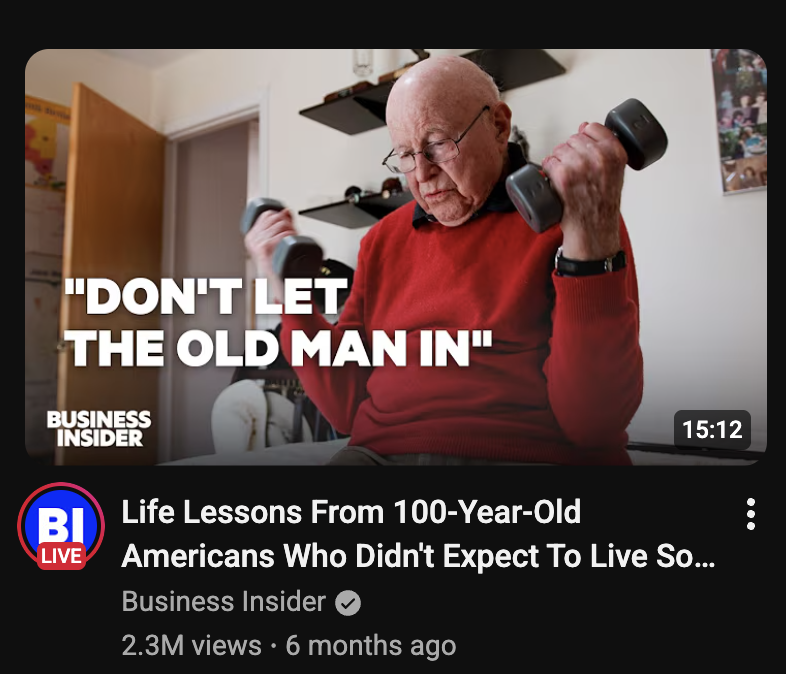 Example of a YouTube video thumbnail.